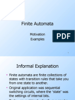 Finite Automata: Motivation Examples