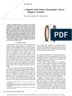 Study On Mathematic Magnetic Field Model of Rectangular Coils For Magnetic Actuation