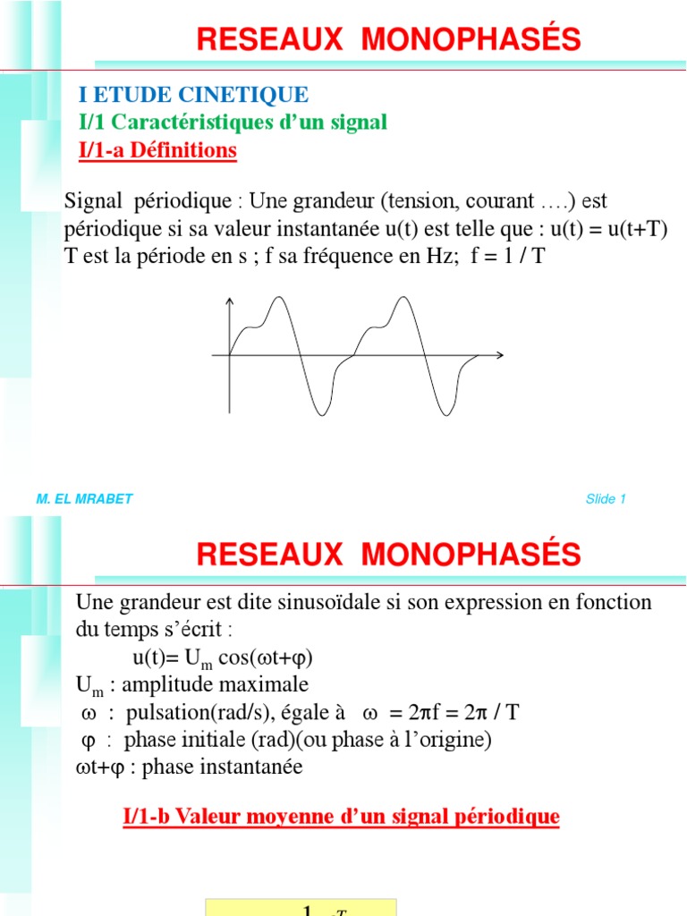Pulsation et Phase d'un Signal Sinusoïdal PDF Puissance apparente — free download