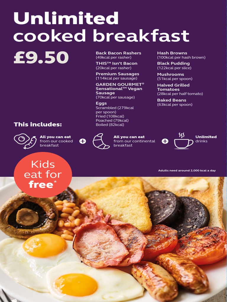 Premier Inn Breakfast PDF Foods Food And Drink Preparation