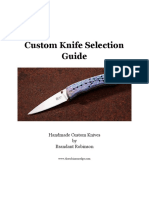 Custom Knife Selection Guide: Handmade Custom Knives by Brandant Robinson