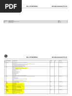 Bill of Material GE India Industrial PVT LTD: Revision No. Revision Details Date