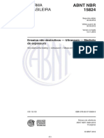 ABNT NBR 15824 - Ensaio Não Destrutivos - Medição de Espessura