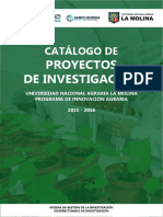 Catalogo - Proyectos de Investigacion