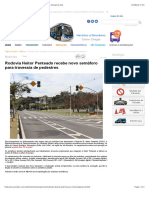 Rodovia Heitor Penteado Recebe Novo Semáforo para Travessia de Pedestres