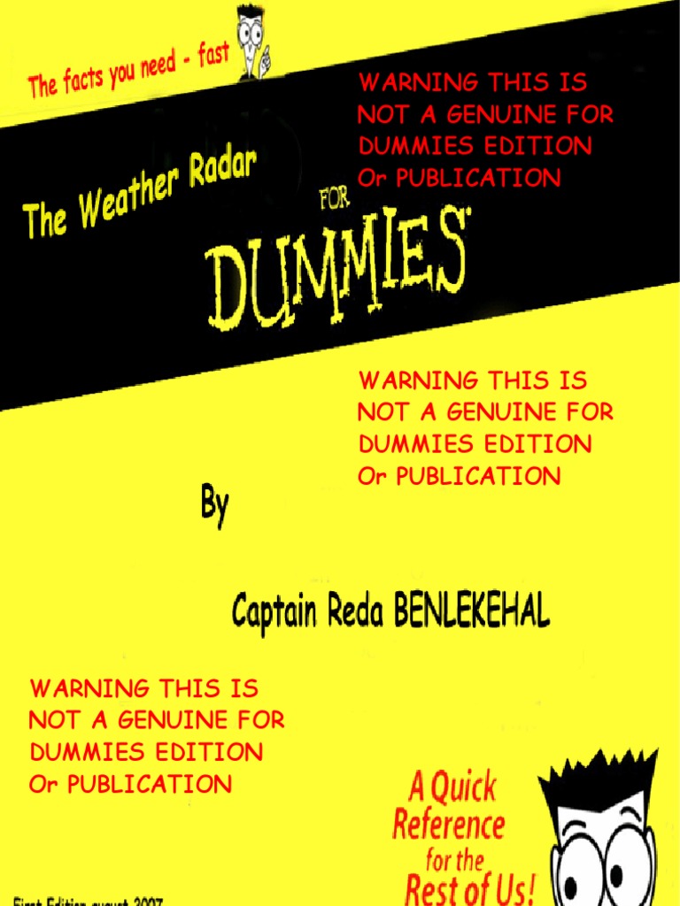 Radar For Dummies Final Draft PDF Thunderstorm Radar