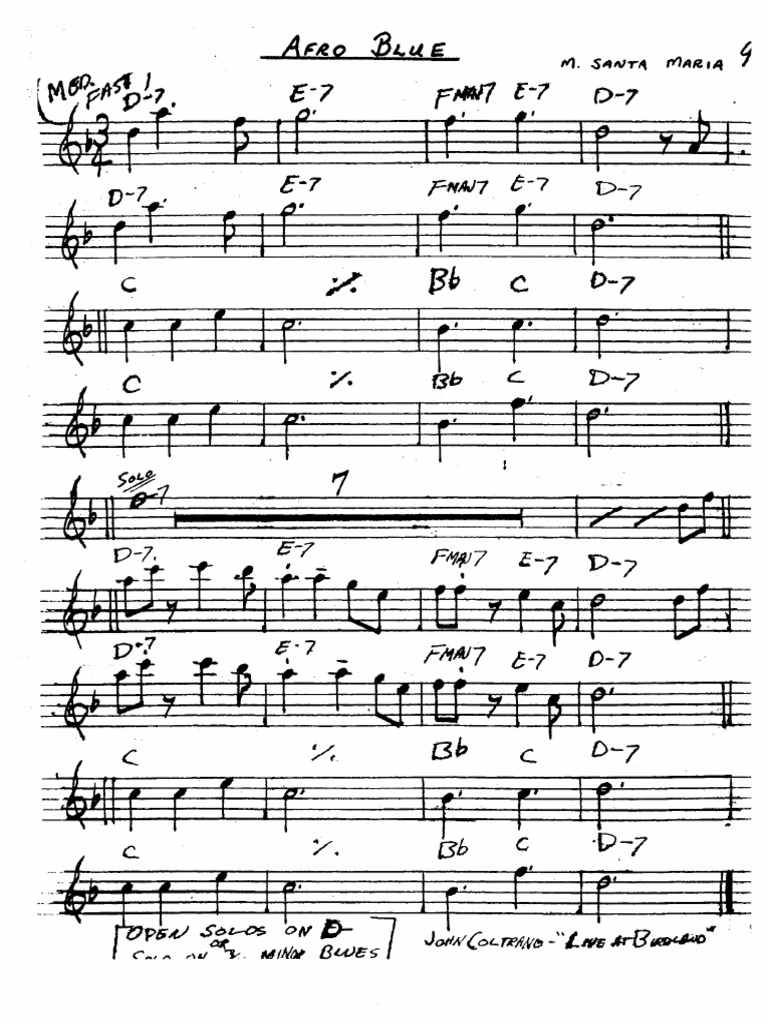 Afro Blue Eb | PDF
