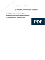 Preguntas Sobre Toma de Decisiones.