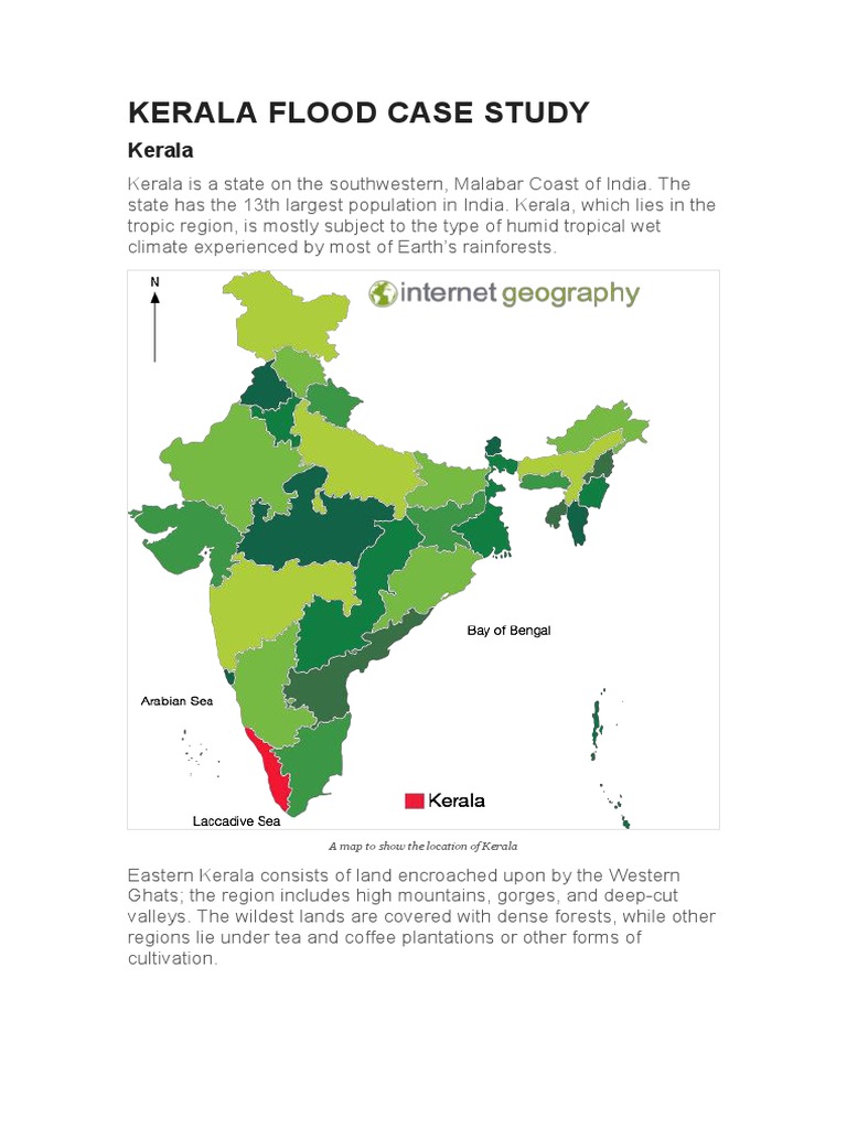 kerala flood case study internet geography