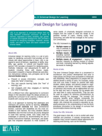 TEAL Center Fact Sheet No. 2: Universal Design For Learning 2010