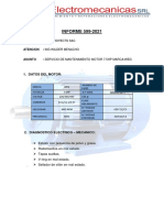 INFORME 599 MANTENIMIENTO MOTOR 20hp CIMANSEG