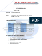 Informe 600 Mantenimiento Reliance