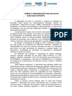 Refletindo Sobre A Organização Das Salas Na Educação Infantil