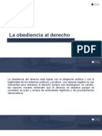 Filosofía del derecho. Obediencia del derecho