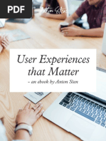 User Experience That Matter