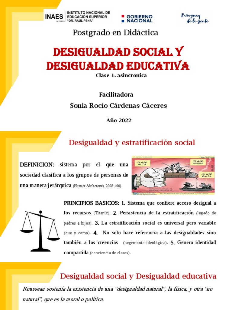 Desigualdad Social y Educativa | PDF | Discriminación y relaciones ...