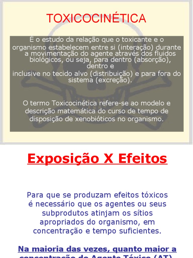 Resumo de Toxicologia - Toxicocinética e Toxicodinâmina