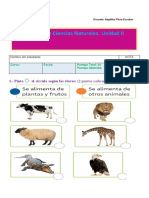 Evaluacion Ciencias Naturales Unidad Ii