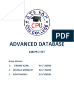 Advanced Database Lab Project Final