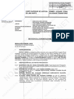 SENTENCIA CONDENATORIA (Res N.° 11 23 AGO 2021) Por ENRIQUECIMIENTO ILÍCITO Contra Exalcalde Los Olivos Pedro Moisés DEL ROSARIO RAMÍREZ. 41 Págs