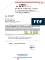 PT CONCH SOUTH KALIMANTAN Surat Purchase Order (PO) Bpk. [Gunawan]