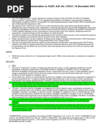 HP Software and Communication vs. PLDT, G.R. No. 170217, 10 December 2012