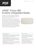 E PMP Force 180 6.4Ghz Integrated Radio: Main Differentiators Powerful Features