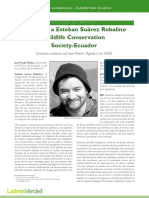Letras Verdes N° 2. Entrevista a Esteban Robalino