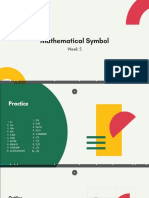 Mathematical and Scientific Symbols (Simbol MTK DLM Bhs Inggris)