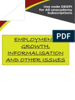 Employment: Growth, Informalisation and Other Issues
