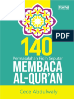 140 Permasalahan Fiqih Seputar Membaca Al-Quran (Cece Abdulwaly)