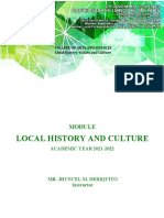 Local History and Culture: ACADEMIC YEAR 2021-2022