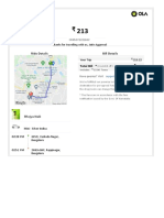 Ola ride receipt Feb 2022