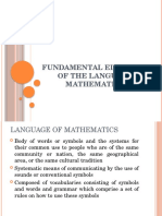Fundamental Elements of the Language Mathematics (1)
