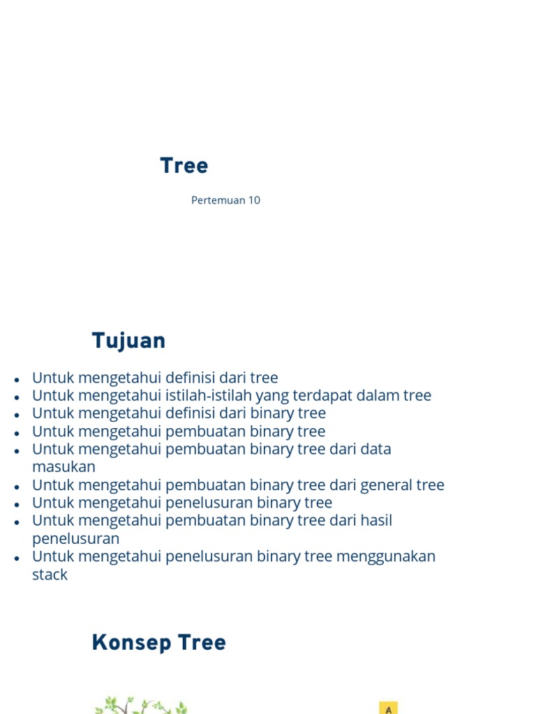 Panduan Lengkap tentang Tree dan Binary Tree | PDF