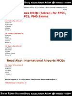 Famous Airlines MCQs (Solved) _ World General Knowledge MCQs Series