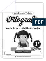 Cuaderno Ortografia 1º Primaria