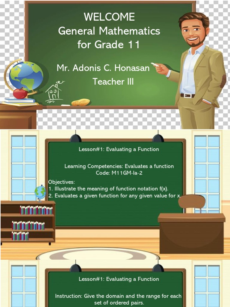 Welcome General Mathematics For Grade 11: Mr. Adonis C. Honasan Teacher ... image.