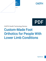 Custom-Made Foot Orthotics For People With Lower Limb Conditions