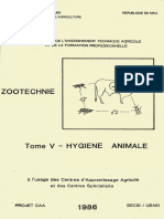 Zootechnie Tome v - Hygiene Animale - Usaid