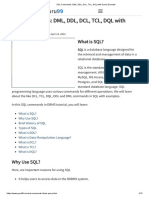 SQL Commands - DML, DDL, DCL, TCL, DQL With Query Example