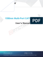 1550nm Multi-Port CATV EYDFA: User's Manual