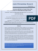 Radiofrequency Current at 448 KHZ For Female Pattern Hair Loss Cellular Bases For Redensification Improvement