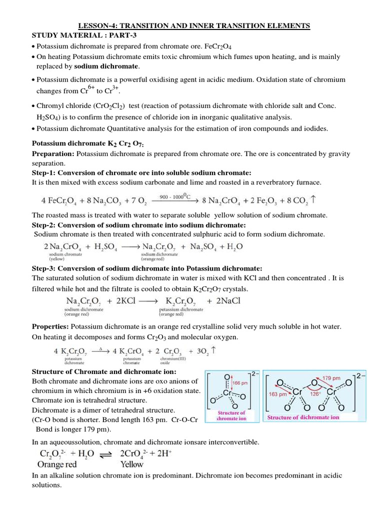 Part 3 study material transition and inner transition elements pdf