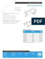 Universal Cable Runway: Product Cut Sheet