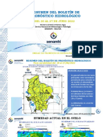 Resumen Del Boletín de Pronóstico Hidrológico Senamhi Lunes 20-06-2022