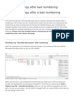 Tekla Restore Drawings After Bad Numbering