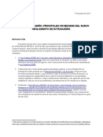 Dossier Extranjería_ Principales aspectos Reglamento de Extranjería