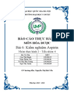 Buổi 6 Kiểm nghiệm aspirin 1