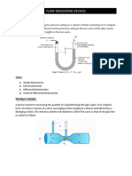 Manometer:: Flow Measuring Devices